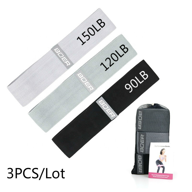 Treadmill Home Gym - 3PCS Frauen Männer Stoff Widerstand Bands