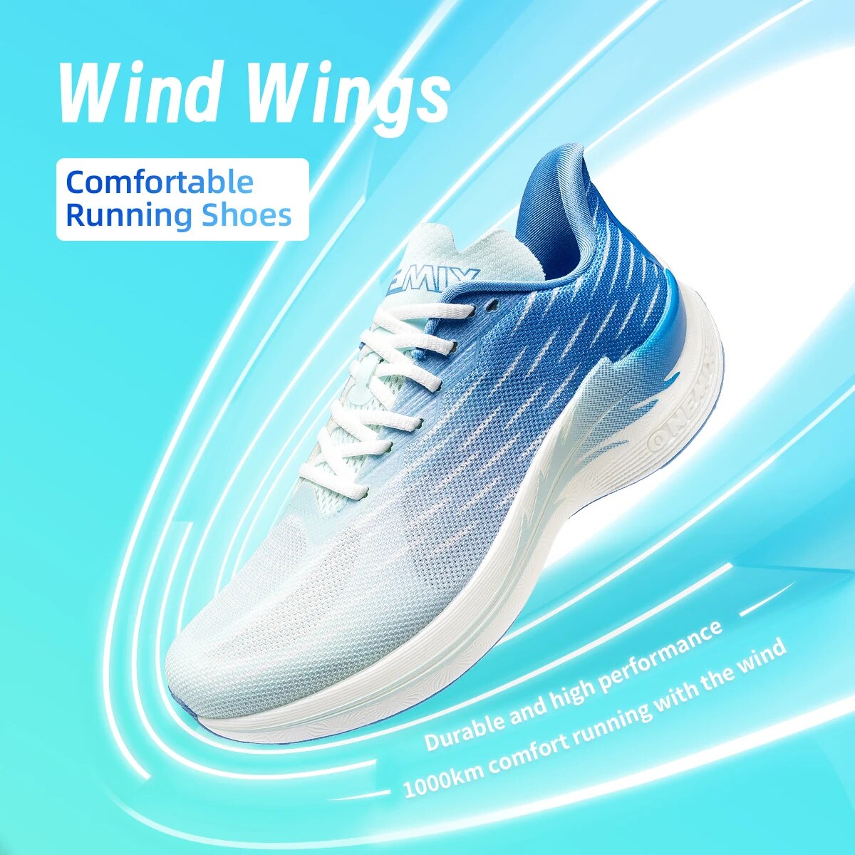 Speed Parachute Sprint - Onemix 2024 Neue Atmungsaktive Geschwindigkeit Laufschuhe
