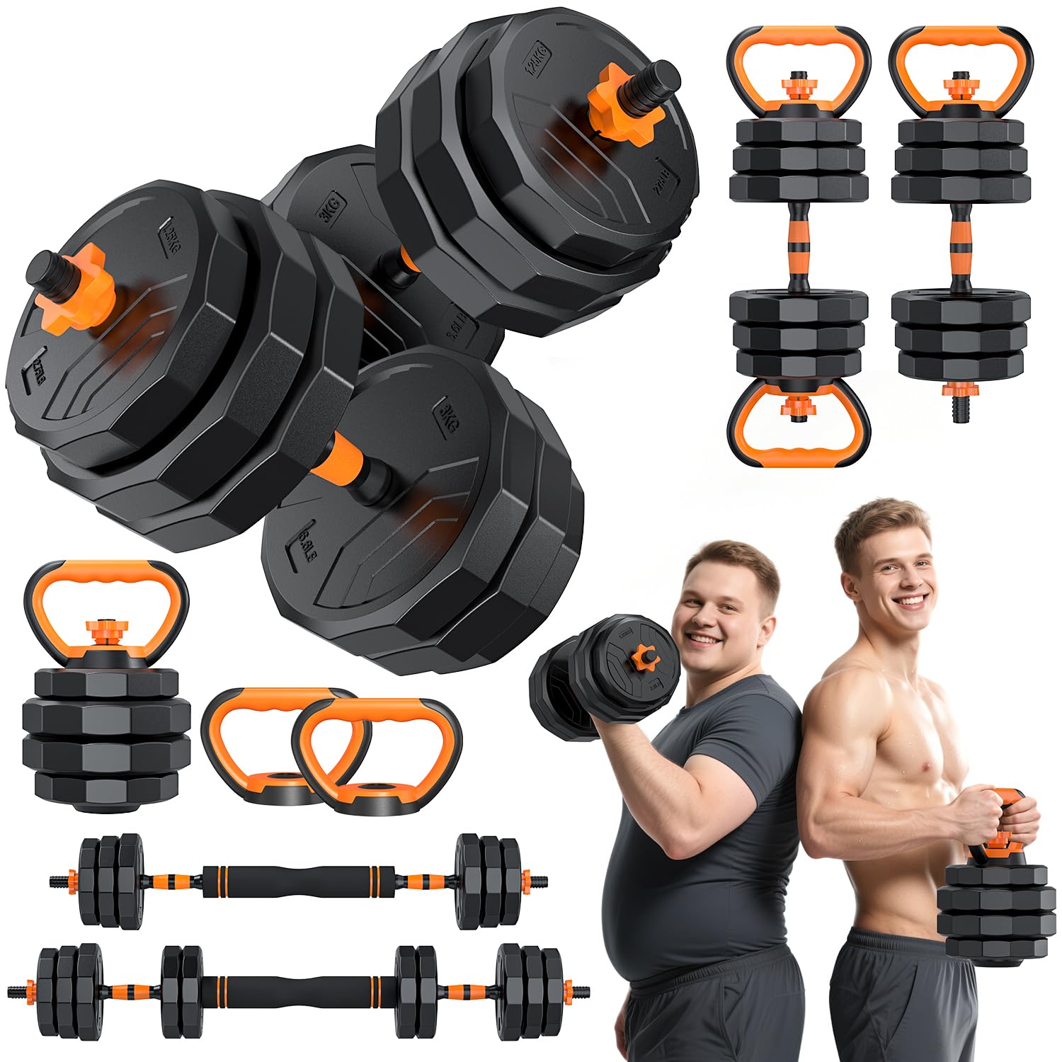 Home Gym Used - 5-in-1 Verstellbare Hantel 33-88lbs, Verbindungsstück für