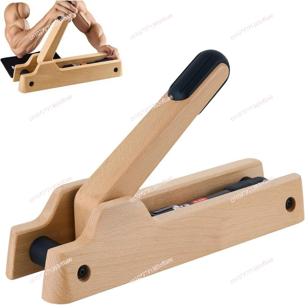 Home Gym Diy - Holz-Armdrück-Trainingsgerät Bizeps-Griffkraft-Trainingsausrüstung für Fitness-Studio und Heimtraining