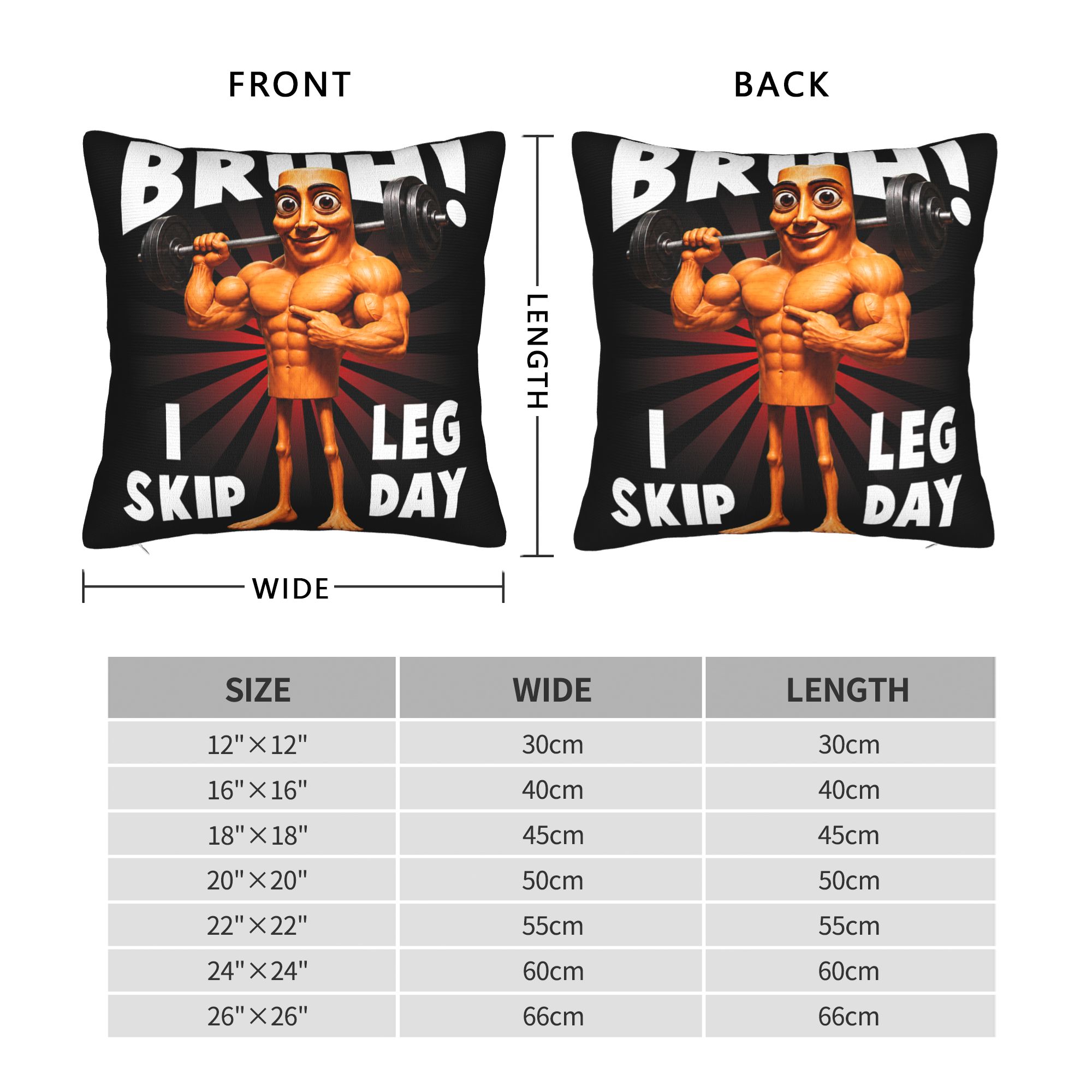Bruh I Skip Leg Day Tung Tung  – Home Gym Leg Day Bewertung und Preis
