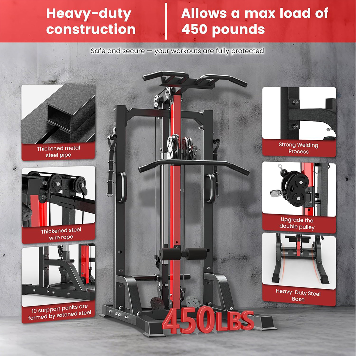 Pooboo Heimfitnessgerät - Hoch – Home Gym Machine Bewertung und Preis