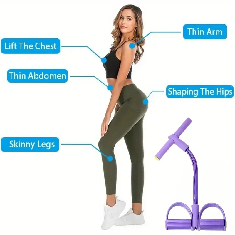 4-Widerstands-Elastik-Zugseil- – Home Gym Used Bewertung und Preis