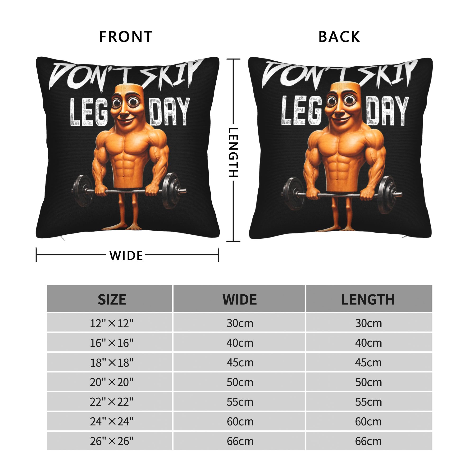 Kissenbezug „Don't Skip Leg Da – Home Gym Leg Day Bewertung und Preis