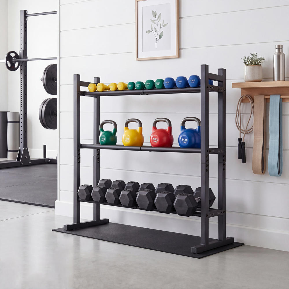 Robustes 3-stufiges Hantelrega – Home Gym Equipment Bewertung und Preis